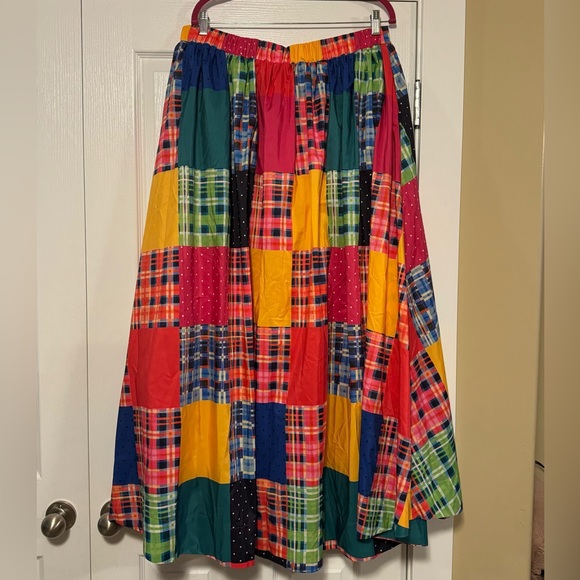 NWT Anthropologie Maeve Patchwork A-line Maxi Skirt sz 1X - Picture 7 of 10